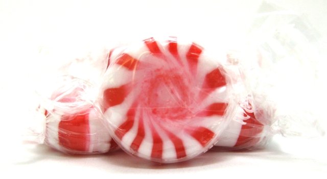 red and white mints